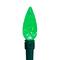 Battery Operated LED C6 Faceted Christmas Lights - Multicolor - 15.75' Green Wire - 50ct